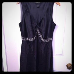 Silk Dress With Beaded Detailing - Worn Once