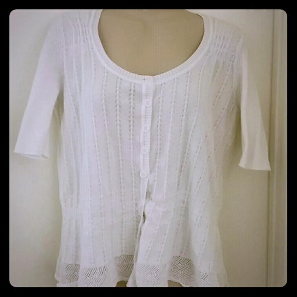 DKNY button up sweater