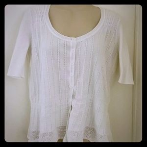 DKNY button up sweater