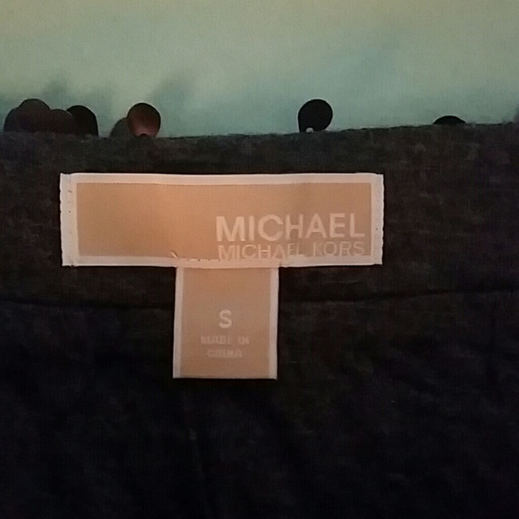 Micheal Kors Sequined Grey Mini Skirt - Picture 2 of 2