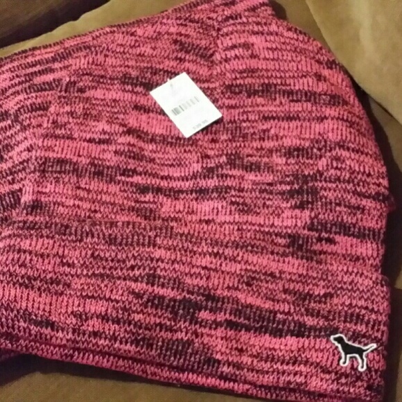Victoria's Secret Beanie/Scarf set - Pink