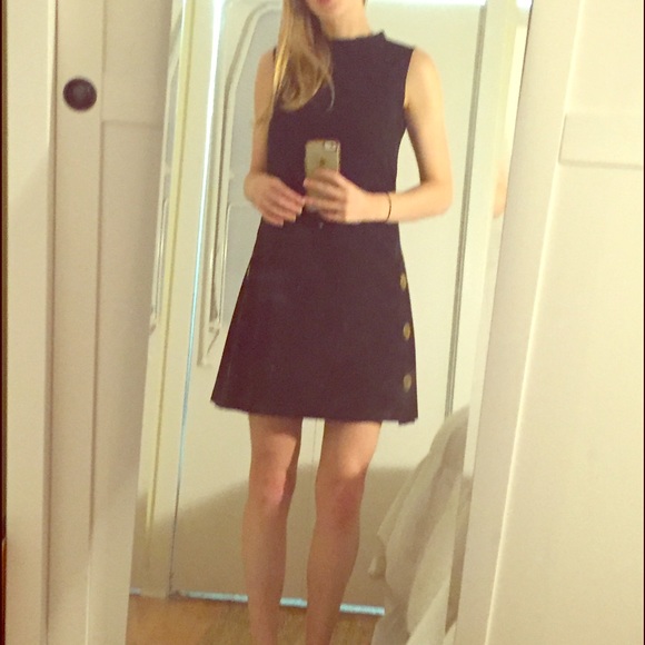 Navy Elie Tahari shift dress - size 4