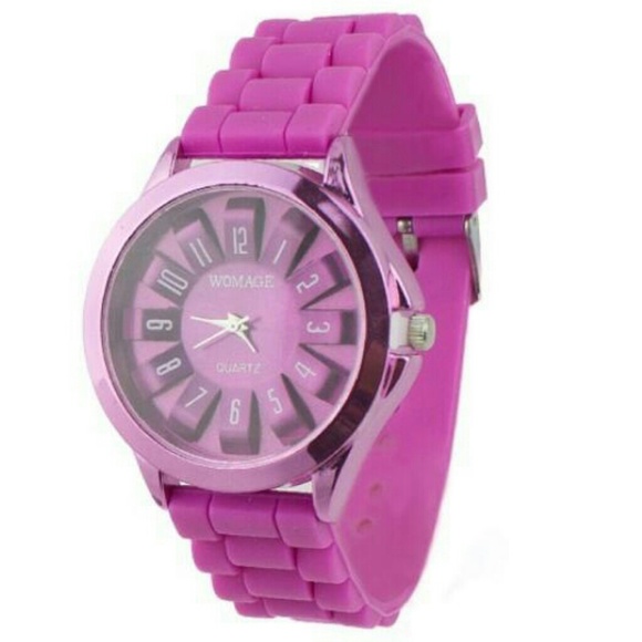 Brown Silicone Quartz Watch - Picture 2 of 2