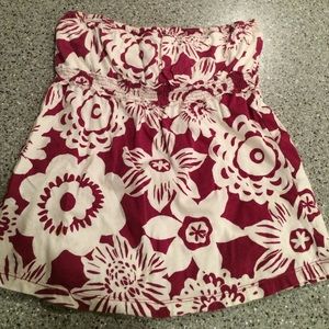 Aeropostale Floral Flowy Tube Top