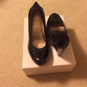 BCBG Black Wedges