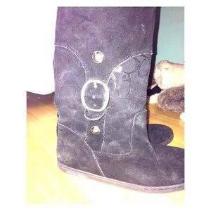 Black ugg style Coach boots 💕💕💕💕