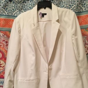 White Linen Blazer