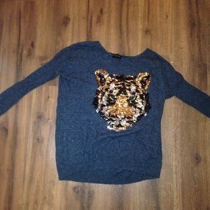 Sequin tiger sweater