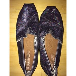 Charcoal grey sparkly Toms 💕💕💕💕