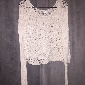 Crochet Crop Top Sweater