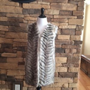 Faux fur vest