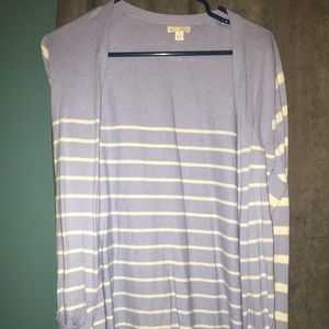 BRAND NEW NEVER WORN sweater blue and white stripe