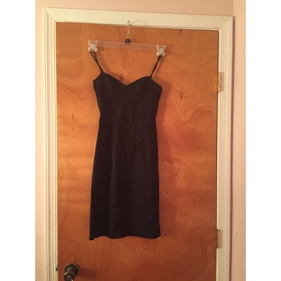 Black spaghetti strap dress