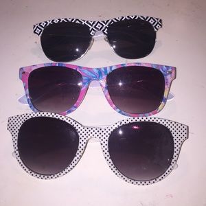 3 Pack Forever 21 Sunglasses