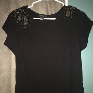 Forever 21 Black w/ Sequins Tee