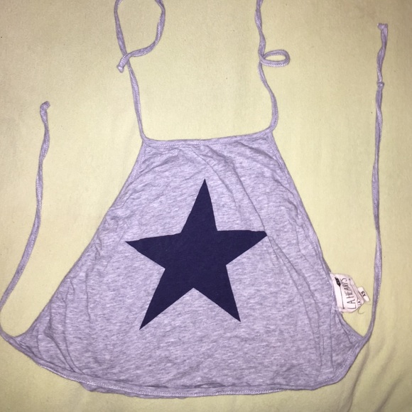 LA HEARTS BACKLESS TOP