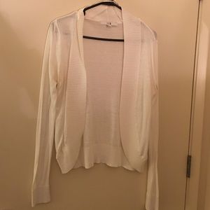 White cardigan