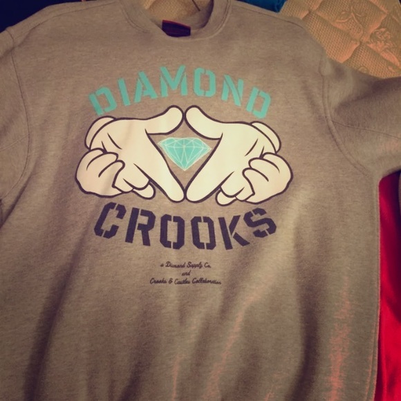 Diamond Supply Co X Crooks And Castles Crewneck