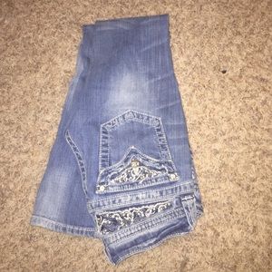 Blue boot cut miss me's