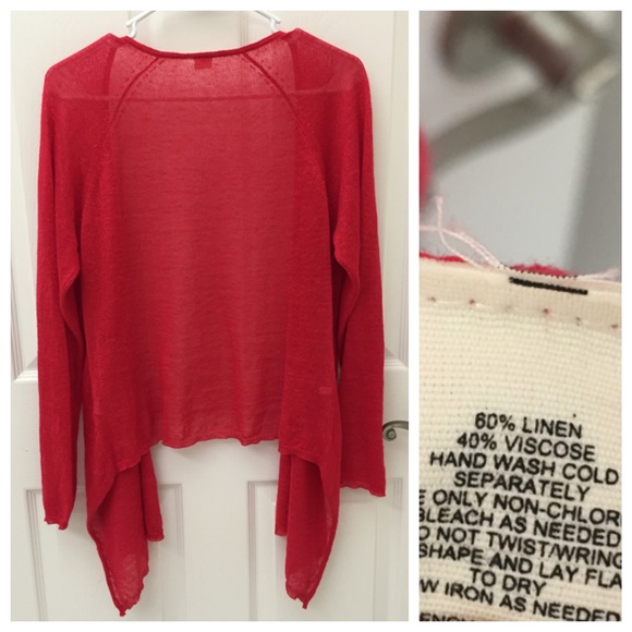 SOLD Anthropologie Linen Blend Cardigan - Picture 3 of 4
