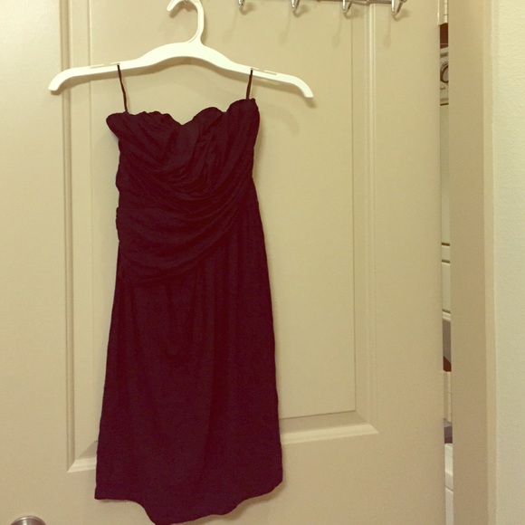 Express strapless black dress~