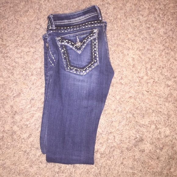 Dark boot cut miss me's