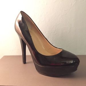 Black Patent Platform Pumps