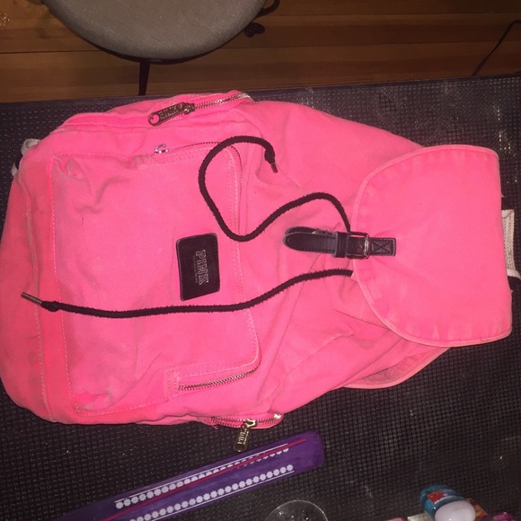 Pink backpack