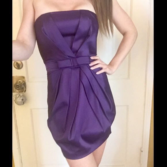 Dark purple cocktail dress