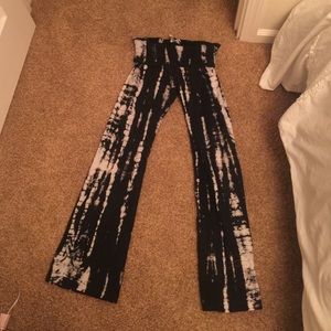 Tie dye yoga pants