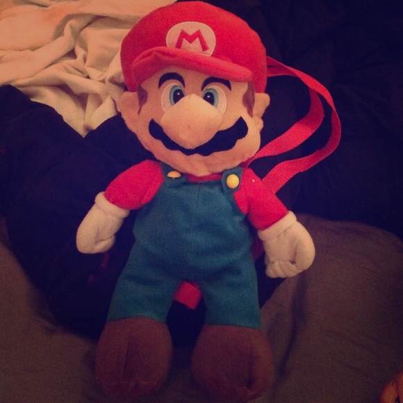 Mario Bros Plush Backpack