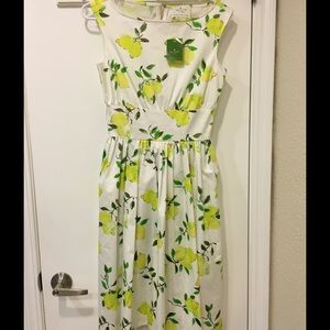 Beautiful Kate Spade Lyric Dress, lemon.