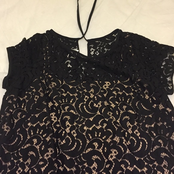 NWT Black lace and nude cami dress - Picture 2 of 3