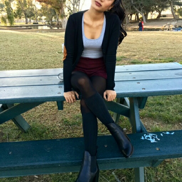 Elbow patch cardigan