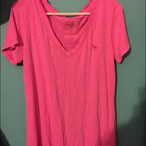 Abercrombie pink vneck