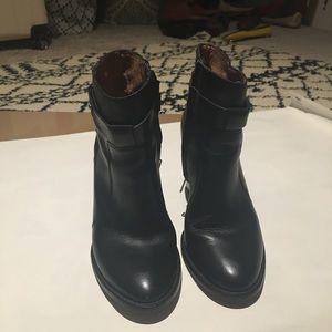 Madewell Black Sammie Ankle Boots