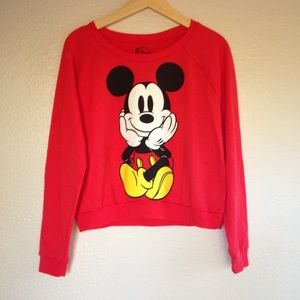 Disney Red Mickey Mouse Sweater