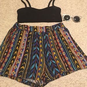 Aztec pattern shorts