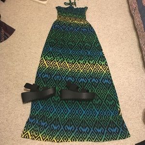 Fun print maxi dress