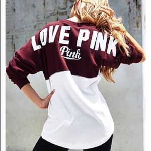 Victoria's Secret Pink Nation Varsity Crew
