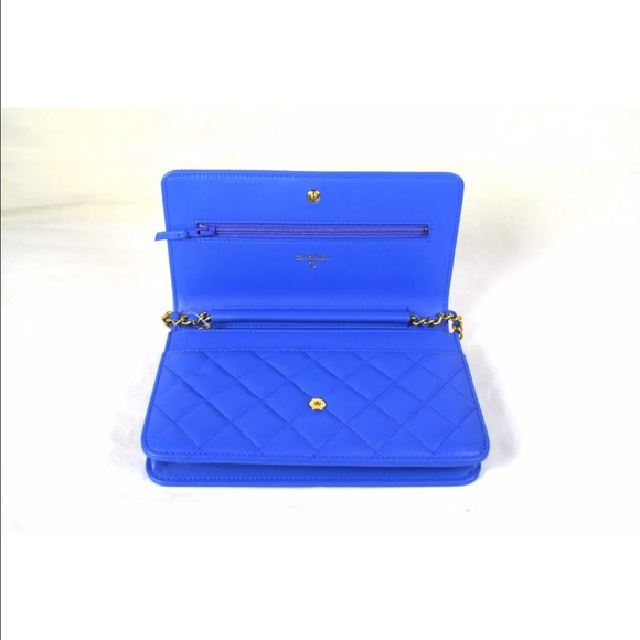 BLUE CHANEL BOY Wallet on Chain: A8087 - Picture 4 of 4
