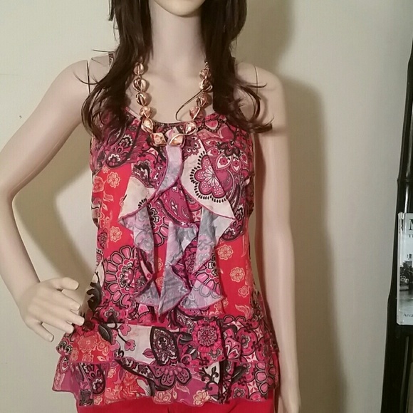 Beautiful paisley print tank top - Picture 2 of 2