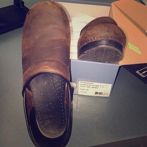 Worn only once, Antique Brown Dansko shoes