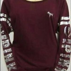 VS Pink Maroon Sweatshirt