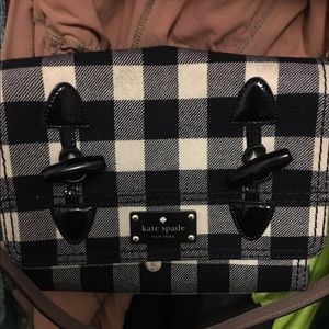 Original kate spade rare checkerd print purse