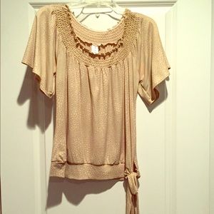 Business casual short sleeve top