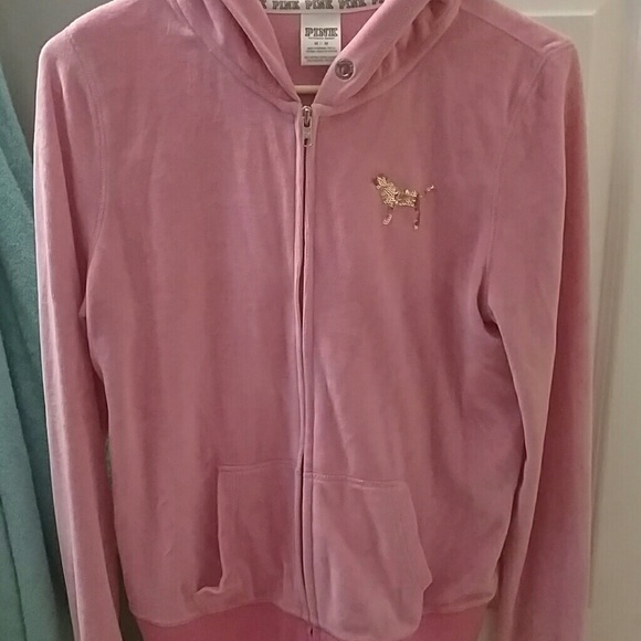 Bling Velour Zip-Up - Picture 1 of 2