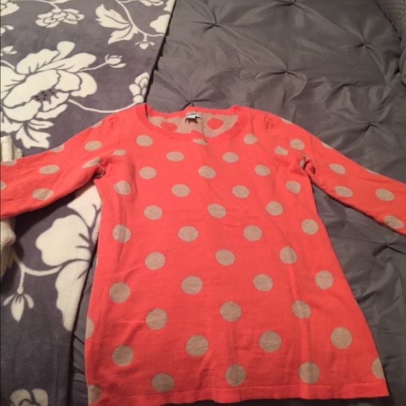 Peach Polka Dot top