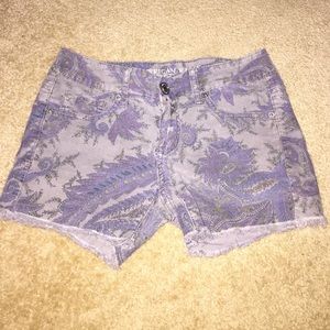American Eagle paisley corduroy midi shorts