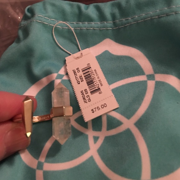 NWT crystal Jordan ring by Kendra Scott